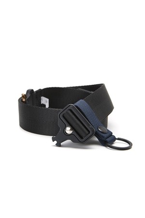 블랙 밀리터리 버클 우븐 벨트_SBEUZ36TSB