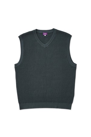 브이넥 니트 베스트_그린 (오버핏)_SKVUA02OSE