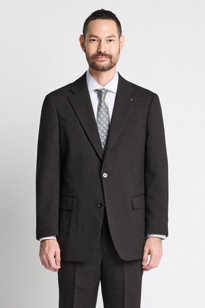 투톤 컴포트 수트 자켓_브라운 (컴포트핏)_SSJTC62NAH