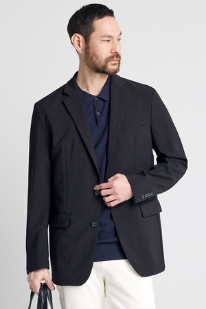 EASY CARE 댄디 셋업 자켓_블랙 (릴렉스핏)_SEJUB13NSB