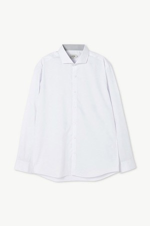 [툭] 텐셀 스트레치 세미와이드 카라 셔츠_화이트 (슬림핏)_SDSVZ05SSW