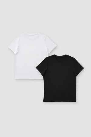 [DIEMS by STCO]2PACK 라운드 티셔츠 (WT+BK)_DTSVZ02SSB