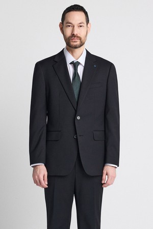 [크로스핏] 울혼방 사방스판 수트자켓 블랙 (클래식핏)_SSJVZ61CSB