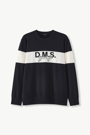 [DIEMS by STCO]골프 레터링 니트_네이비 (클래식핏)_DGKVA63CMN
