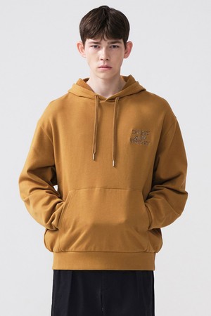 [DIEMS by STCO]레터링 후드 맨투맨_머스타드 (오버핏)_DTSVA67CSY