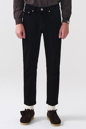 [DIEMS by STCO]베이직 워싱 스트레치 데님 팬츠_블랙 (컴포트핏)_DDMVZ03CSB