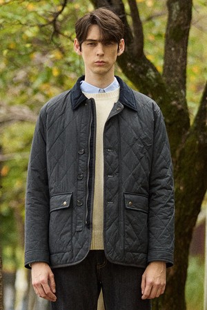 [DIEMS by STCO]퀼팅 헌팅 점퍼_네이비 (클래식핏)_DJPVAC1CSN