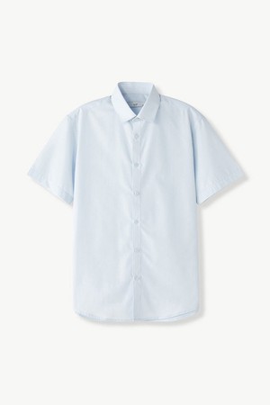 [코디갤러리 by STCO]AM.07 레귤러 카라 에센셜 반팔 셔츠_블루 (슬림핏)_CDSVB03BS3