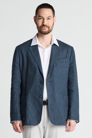 [DIEMS by STCO][프리미엄] 린넨 100% 자켓_네이비_DJAVB33CSN