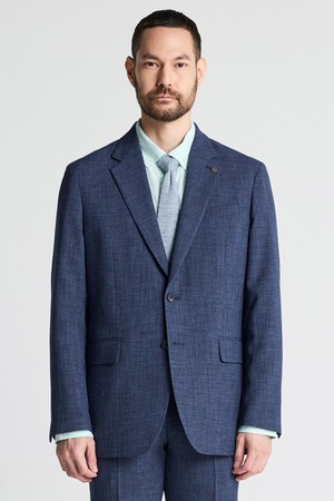 러프 텍스쳐 경량 썸머 셋업 자켓_블루 (릴렉스핏)_SEJVB06NSL