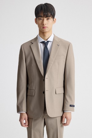 엑스트라파인 울 31% 컴포트 수트 자켓_베이지 (클래식핏)_SSJVA61CSD