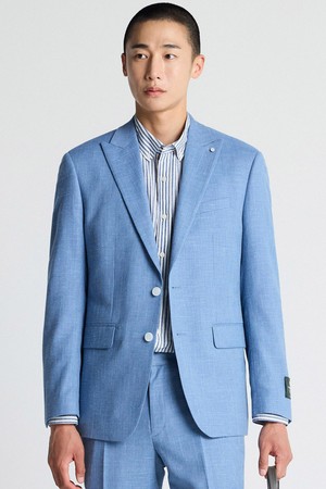ITALY MARLANE 린넨 혼방 수트 자켓_블루 (클래식핏)_SSJVB94CSL