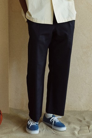 [이탈리아 소재] 까노니꼬 컴포트 울 슬랙스 네이비