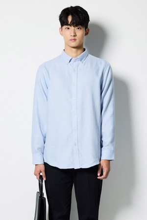 [DIEMS by STCO]플란넬 스몰체크 셔츠_블루 (레귤러핏)_DDSVD02CCL