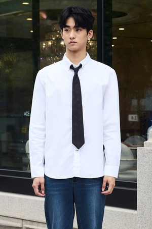 [DIEMS by STCO]Compact Stretch Oxford Shirts_화이트 (이지핏)_DDSVCB3ESW