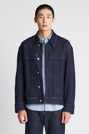 [DIEMS by STCO]불변 생지 트러커_인디고 네이비 (오버핏)_DDJWZ06OSN