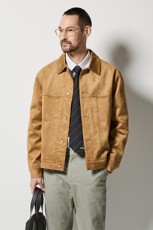 [코디갤러리 by STCO]스웨이드 시티 트러커_브라운 (세미오버핏)_CJPVC03NSD