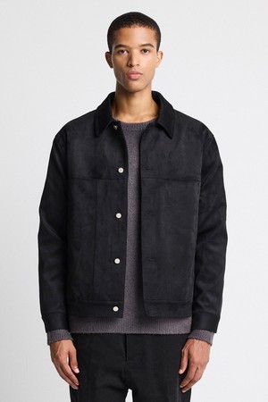 [코디갤러리 by STCO]스웨이드 시티 트러커_블랙 (세미오버핏)_CJPVC02NSB