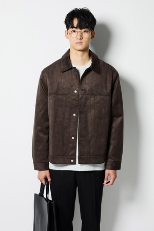 [코디갤러리 by STCO]스웨이드 시티 트러커_다크브라운 (세미오버핏)_CJPVC01NS2