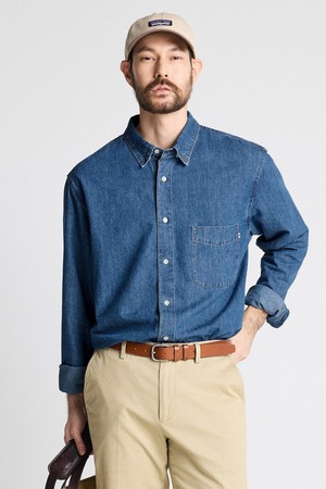 [DIEMS by STCO]8oz Standard Denim Shirts_인디고 (이지핏)_DDSWZ11ESL