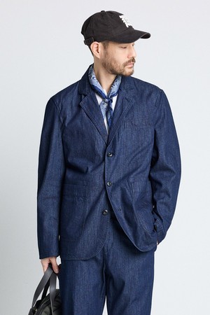 [DIEMS by STCO]레트로 3버튼 데님 자켓_네이비 (클래식핏)_DDJWA02CSN