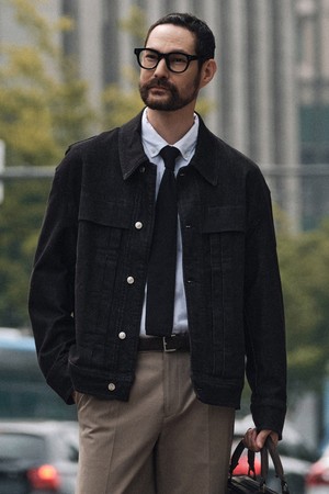 [DIEMS by STCO]불변 생지 트러커_블랙 (오버핏)_DDJWZ07OSB