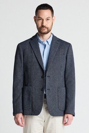 [DIEMS by STCO]린넨 혼방 허니콤 조직 썸머 자켓_네이비 (클래식핏)_DJAVB21CSN