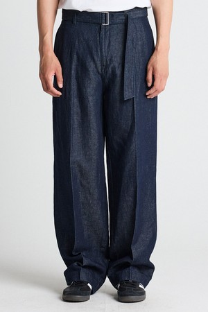 벨티드디테일 린넨코튼 데님_블루 (리얼와이드핏)_SDMVB72WSL