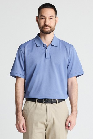 [DIEMS by STCO]강연 실켓 PQ 카라넥 반팔 티셔츠_블루 (클래식핏)_DTSVB11CSL