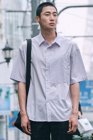 컴포트 모던워크 반팔 셔츠_바이올렛 (오버핏)_SDSVB63OSV