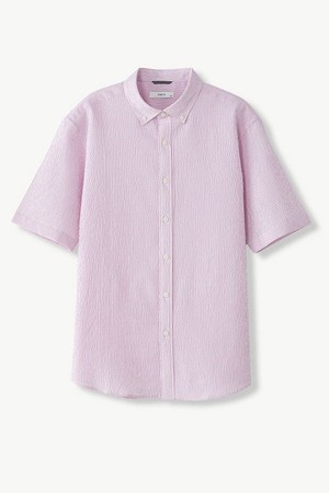 강연 면스판 반팔 셔츠_핑크 (클래식핏)_DDSVB06CCP