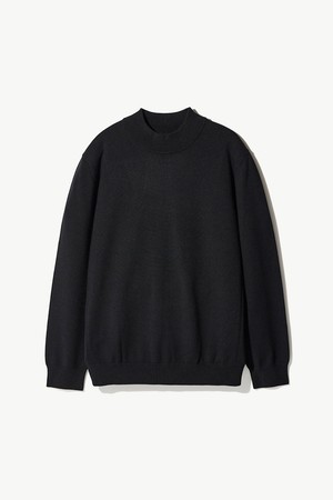 찰떡 모크넥 니트_블랙 (베이직핏)_SKTWD10NSB