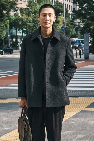 하프 카 코트 차콜 그레이 (SEMI OVER)_SCTWD52NSC