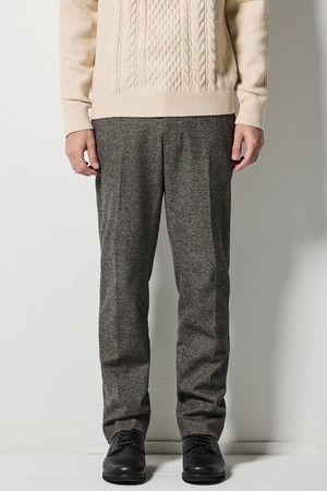 [DIEMS by STCO] 어반 컴포트 투톤 헤링본 슬랙스_블랙 (테이퍼드핏)_DPAWD24CCB