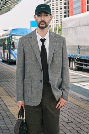 [DIEMS by STCO]울 미니 헤링본 자켓_베이지 (클래식핏)_DJAWD05CSD