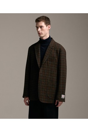 해리스트위드 자켓_다크 브라운_0JAWD04GC2