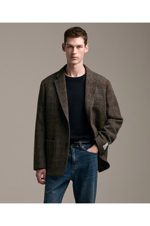 해리스트위드 자켓_브라운_0JAWD02GCH