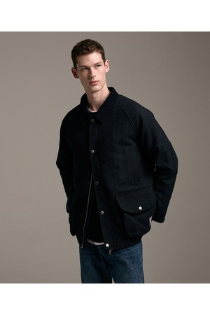 해리스트위드 헌팅 자켓 (네이비)_0JPWD03GSN