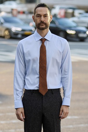 [폼] 재생 폴리 셔츠_블루 (클래식핏)_SDSXZ63CSL