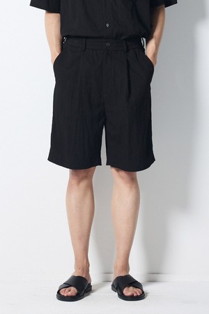 [DIEMS by STCO]썸머 플루이드 버뮤다 팬츠_블랙 (와이드핏)_LHPWB61WSB