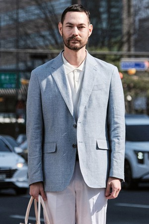 ITALY GUABELLO 린넨 혼방 자켓_블루 (릴렉스핏)_SJAWB92NSL