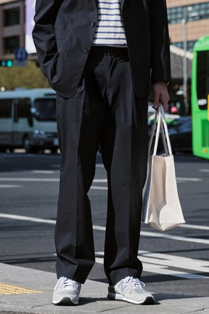 아웃포켓 나일론 셋업 팬츠_네이비 (오버핏)_SEPWB71WSN