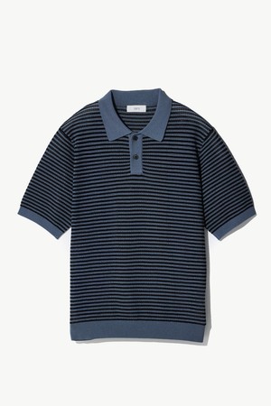 [DIEMS by STCO]펀칭 카라 클래식 니트_네이비 (클래식핏)_DKTWB20CTN