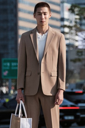 New-Vibe Light 셋업 자켓_베이지 (릴렉스핏)_SEJWB15NSD