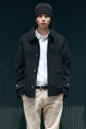 [최저가]울 발마칸 숏코트_블랙 (오버핏)_LCTWD01OSB