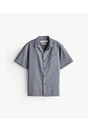 쿨맥스 시어서커 반팔 셔츠_그레이_0DSXB32HSG