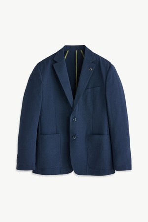 쿨 써커 체크 자켓_블루 (클래식핏)_DJAXB05CCL