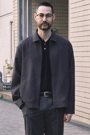 텍스처 폴리 트러커 점퍼_차콜 그레이 (세미오버핏)_SJPXB02NSC