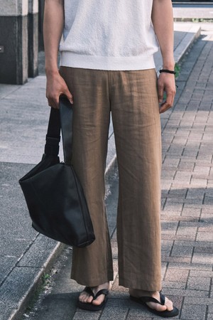 린넨 컴포트 팬츠_베이지 (와이드핏)_DPAXB62WSD