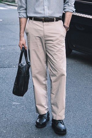 쿨맥스 하프 밴딩 치노 팬츠_네이비 (세미와이드핏)_LPAXB03ESD